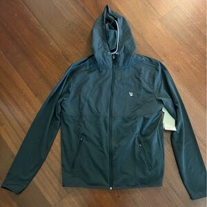 Vuori Men's Hooded Jacket in Dark Teal